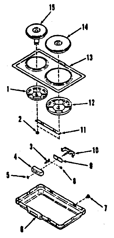 Electric hob element module kit 4998530 & 4998630