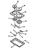 Electric hob element module kit 4998530 & 4998630