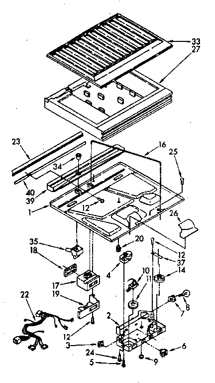 Compartment separator parts