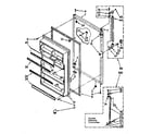 Kenmore 1068690363 refrigerator door parts diagram