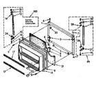 Kenmore 1068690373 freezer door parts diagram