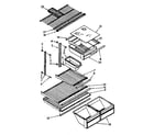 Kenmore 1068690333 shelf parts diagram