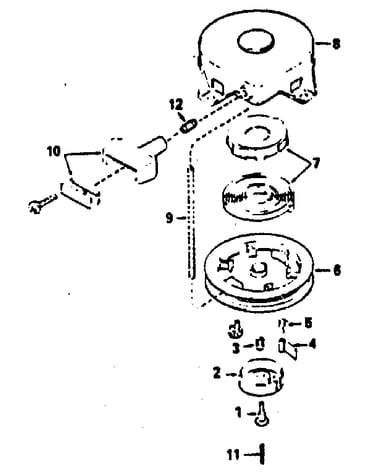 Rewind starter no. 590420a