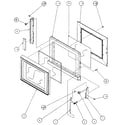 Amana RS458P microwave door diagram