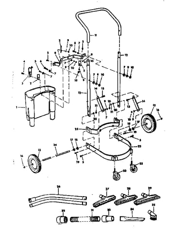 Cart assembly and accessories