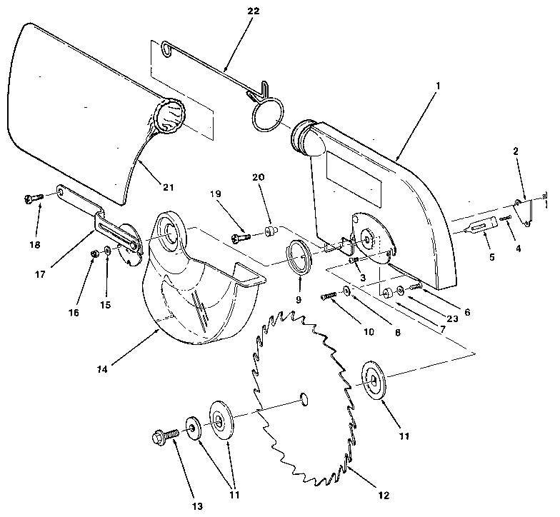 FIGURE 4. BLADE & BLADE GUARD ASM.