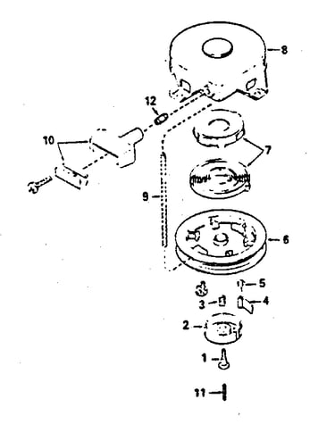 Rewind starter no. 590420a