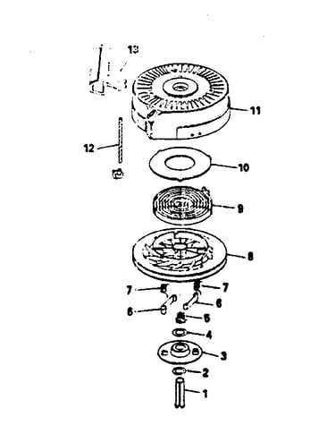 Rewind starter no. 590621