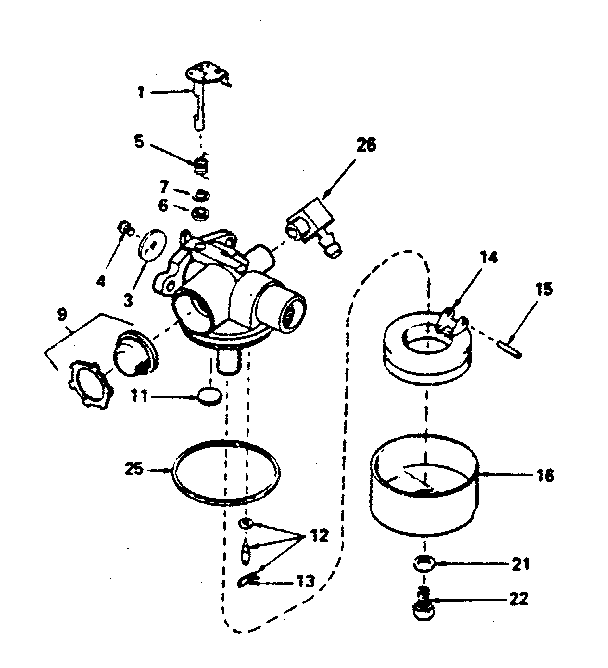 Carburetor no. 632389