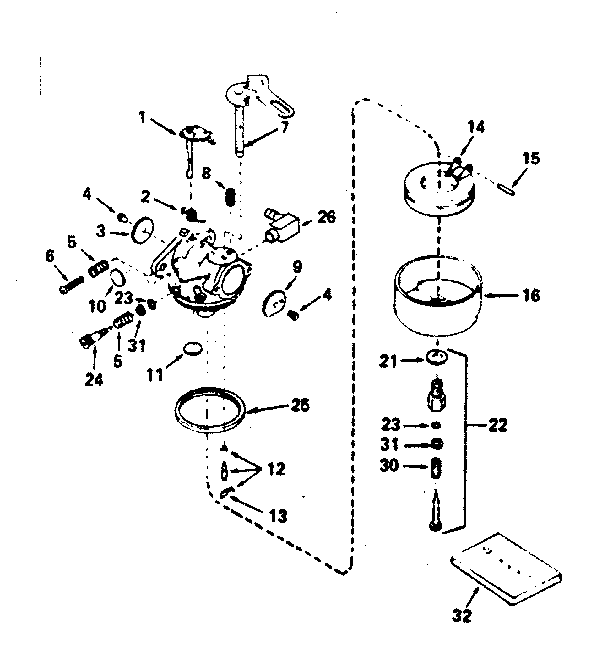 Carburetor no. 632107