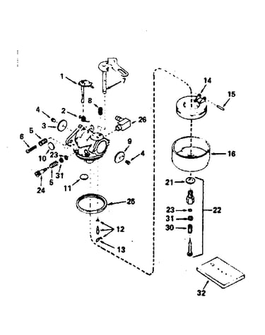 Carburetor no. 632107
