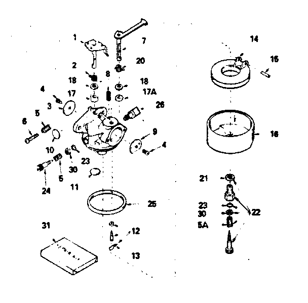 Carburetor no. 632284
