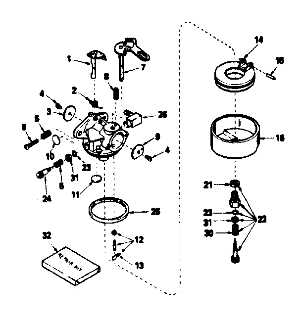 Carburetor no. 632113