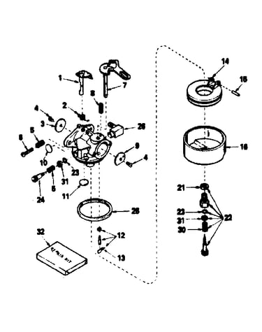Carburetor no. 632113