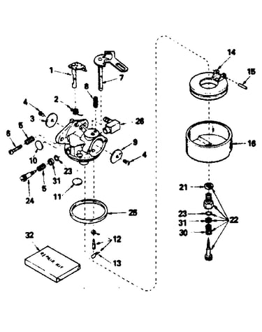 Carburetor no. 632113
