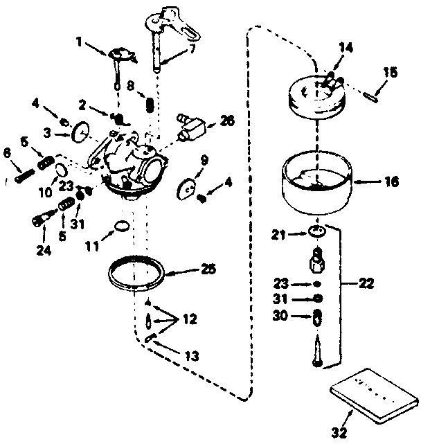 Carburetor no. 632107