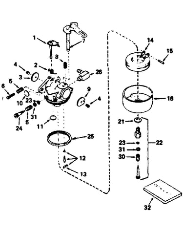 Carburetor no. 632107