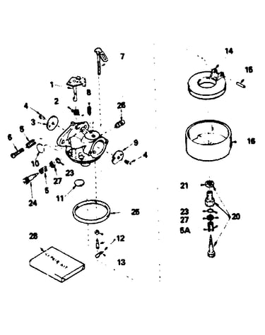 Carburetor no. 632334