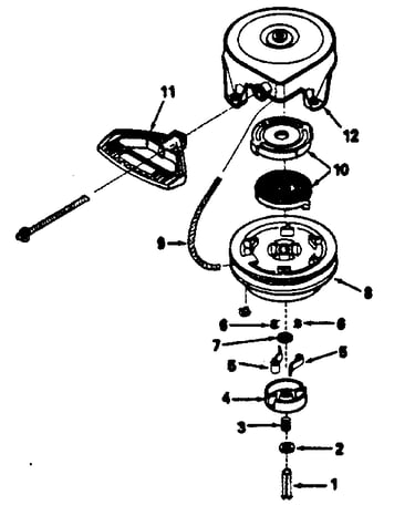Rewind starter no. 590630