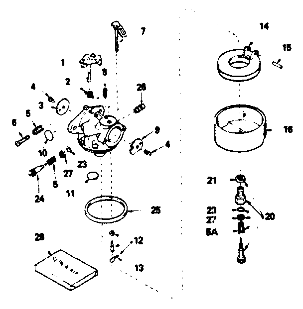 Carburetor no. 632334