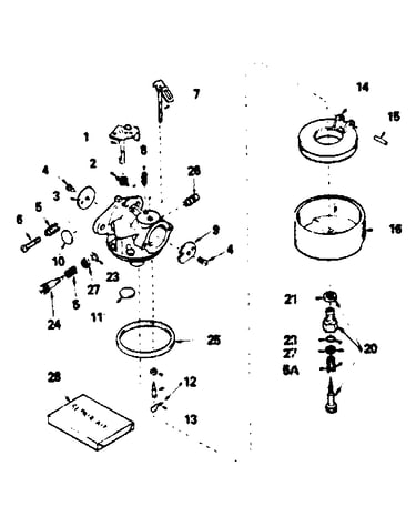 Carburetor no. 632334