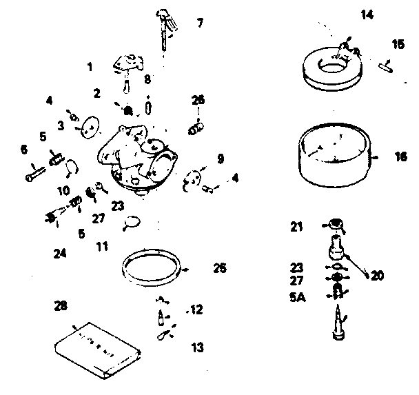 Carburetor no. 632334