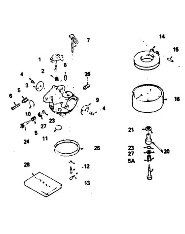 Carburetor no. 632334