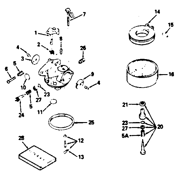 Carburetor no. 632370