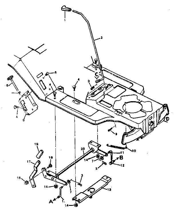 Blade housing suspension