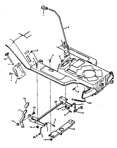 Blade housing suspension