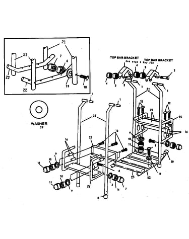 Lawn swing hanger assembly