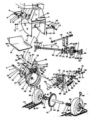 Motor mount assembly repair parts