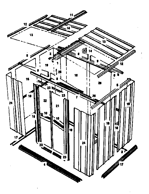 6' X 5' STORAGE BUILDING