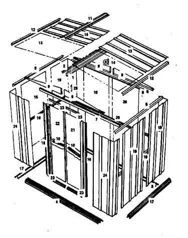 6' x 5' storage building