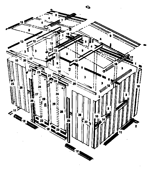 10' x 6' storage building
