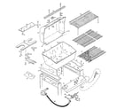 Kenmore 920107830 grill and burner section diagram