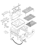 Grill and burner section