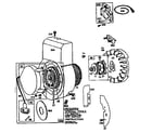 Briggs & Stratton 130400 TO 130499 (0102 - 0102) flywheel assembly diagram