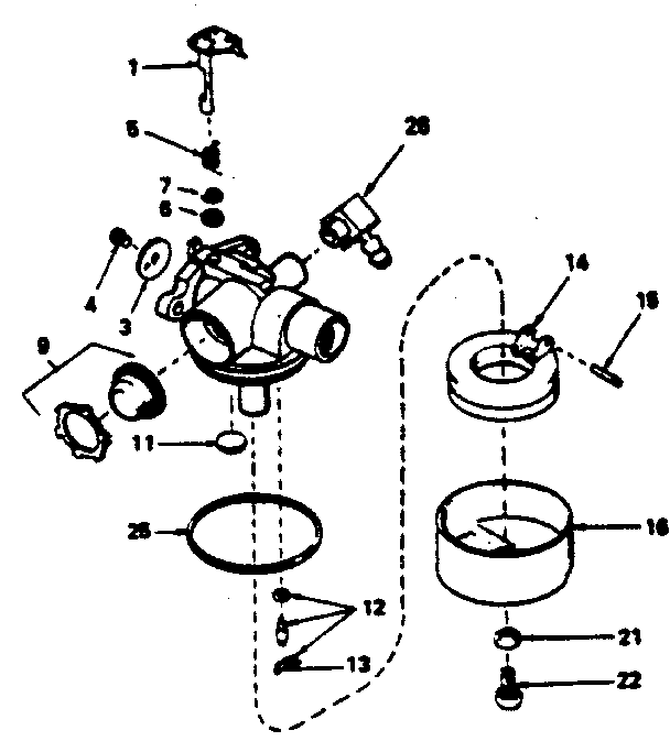 Carburetor no. 632389