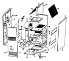ICP NDGE105NF01 non-functional replacement parts diagram