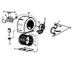ICP NDOD112DF02 blower assembly diagram