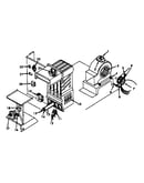 Heating section and blower