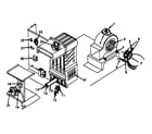 Kenmore 867815115 heating section and blower diagram