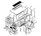 Kenmore 867815061 cabinet parts diagram