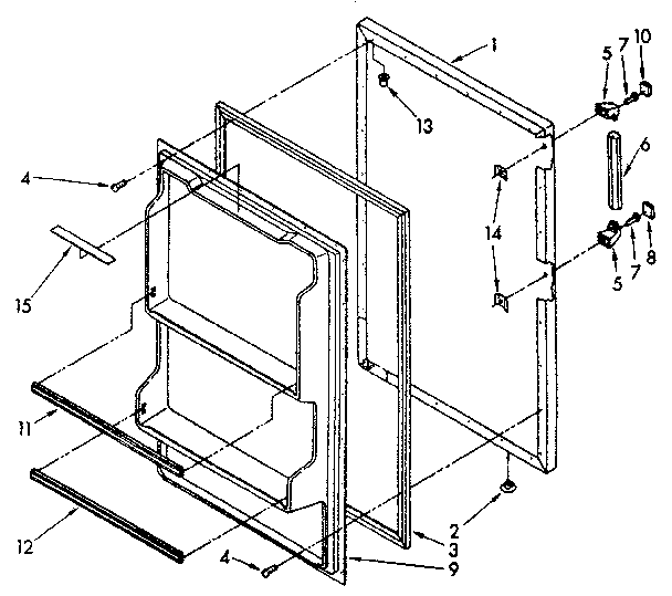 Refrigerator door parts
