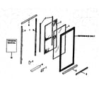 Sears 65665246270 replacement parts/ standard full door diagram