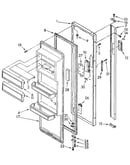 Refrigerator door parts
