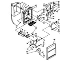 Kenmore 1068582760 dispenser front parts diagram