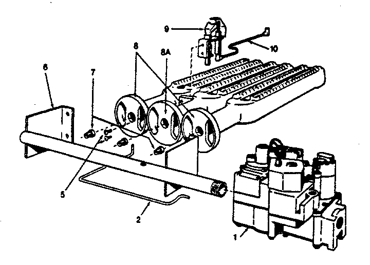 Burner section
