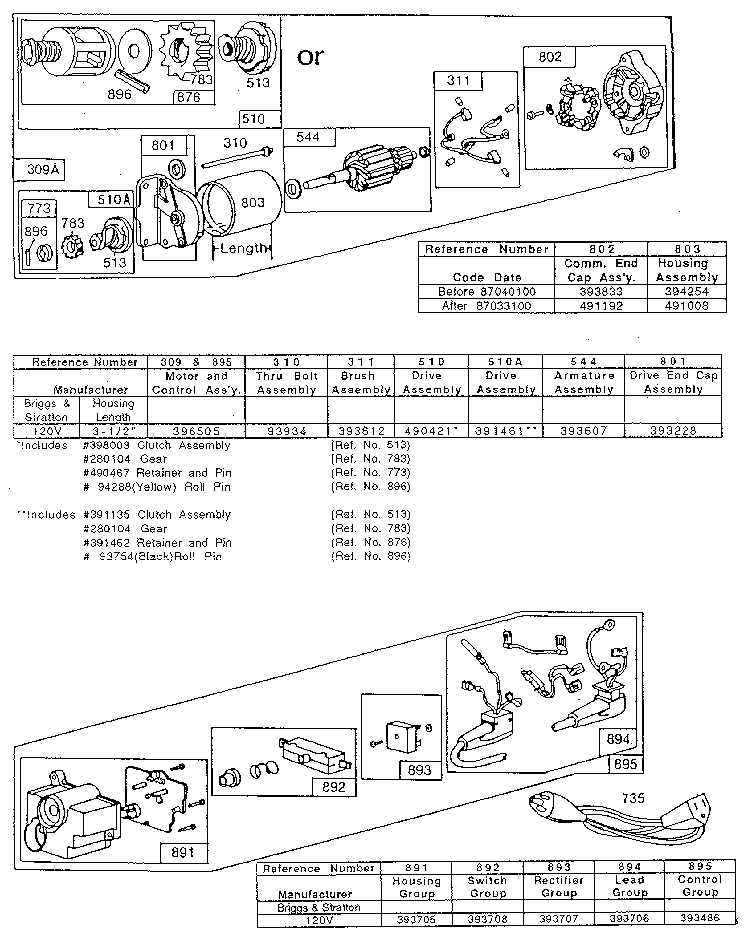 Starter assembly